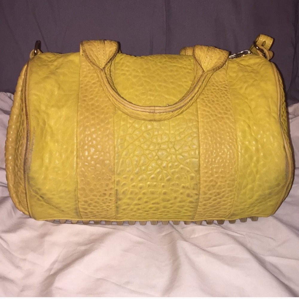 Alexander Wang Yellow Studded Leather Rocco Bag 🔥Hot Color🔥 - Picture 2 of 7